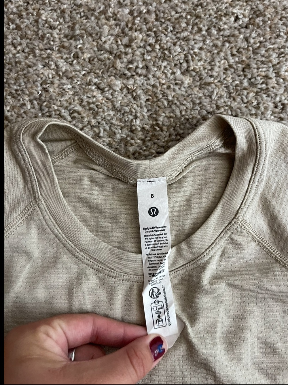 lululemon swiftly tech cropped tee